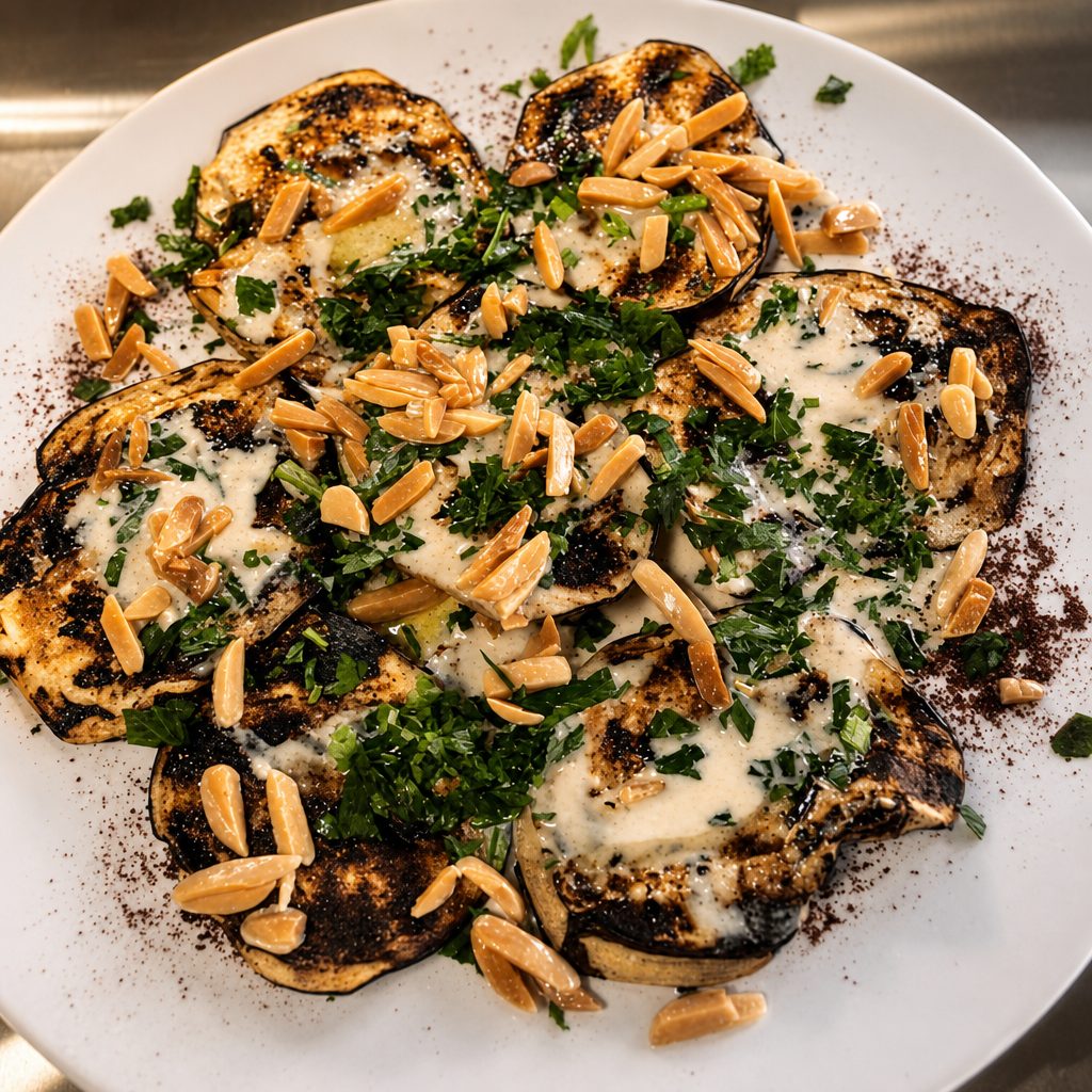 Grilled Eggplant Salad.