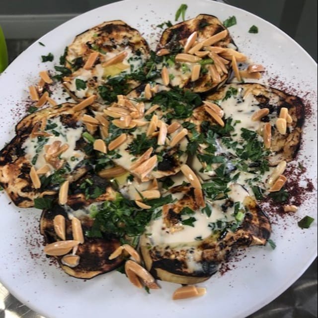 Grilled Eggplant Salad.
