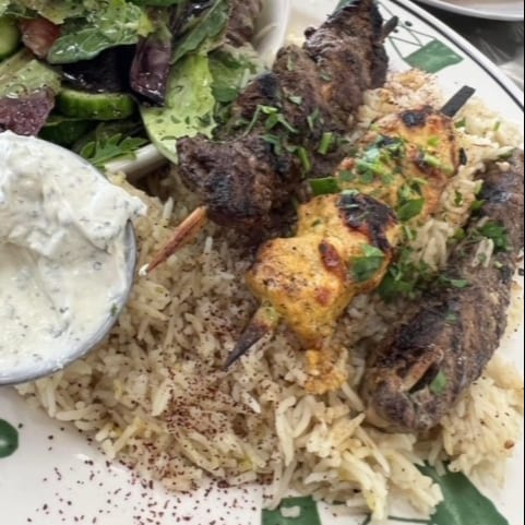 Mixed Kabob Plate.