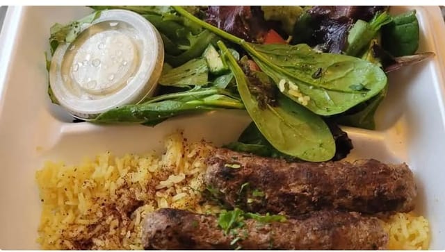 Kafta Kabob Plate.