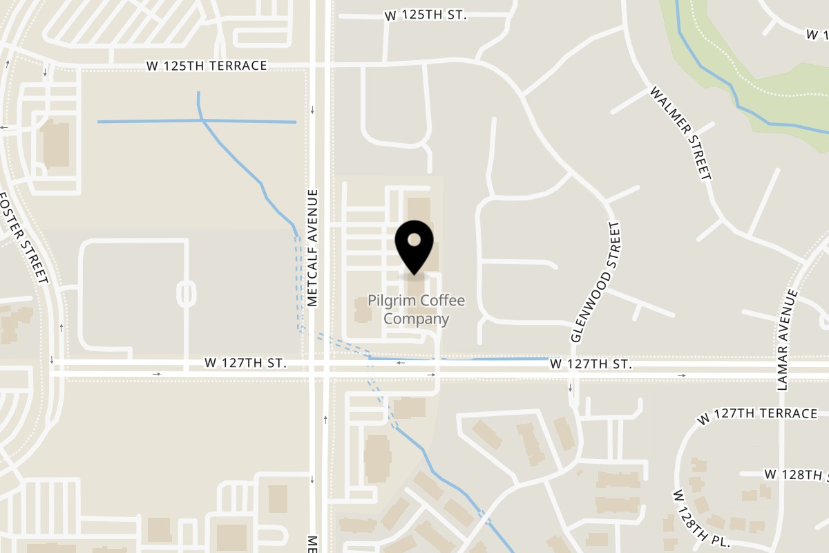 Map showing the location of Mediterranean Taste on 12635 Metcalf Ave in Overland Park